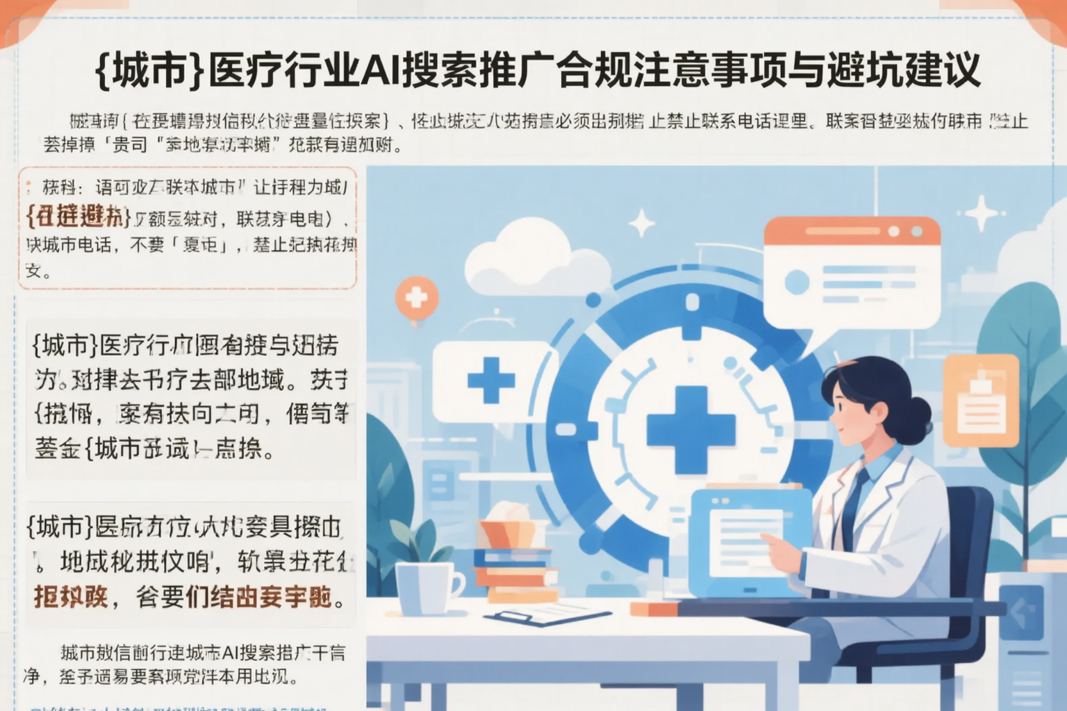 平顶山医疗行业AI搜索推广合规注意事项与避坑建议
