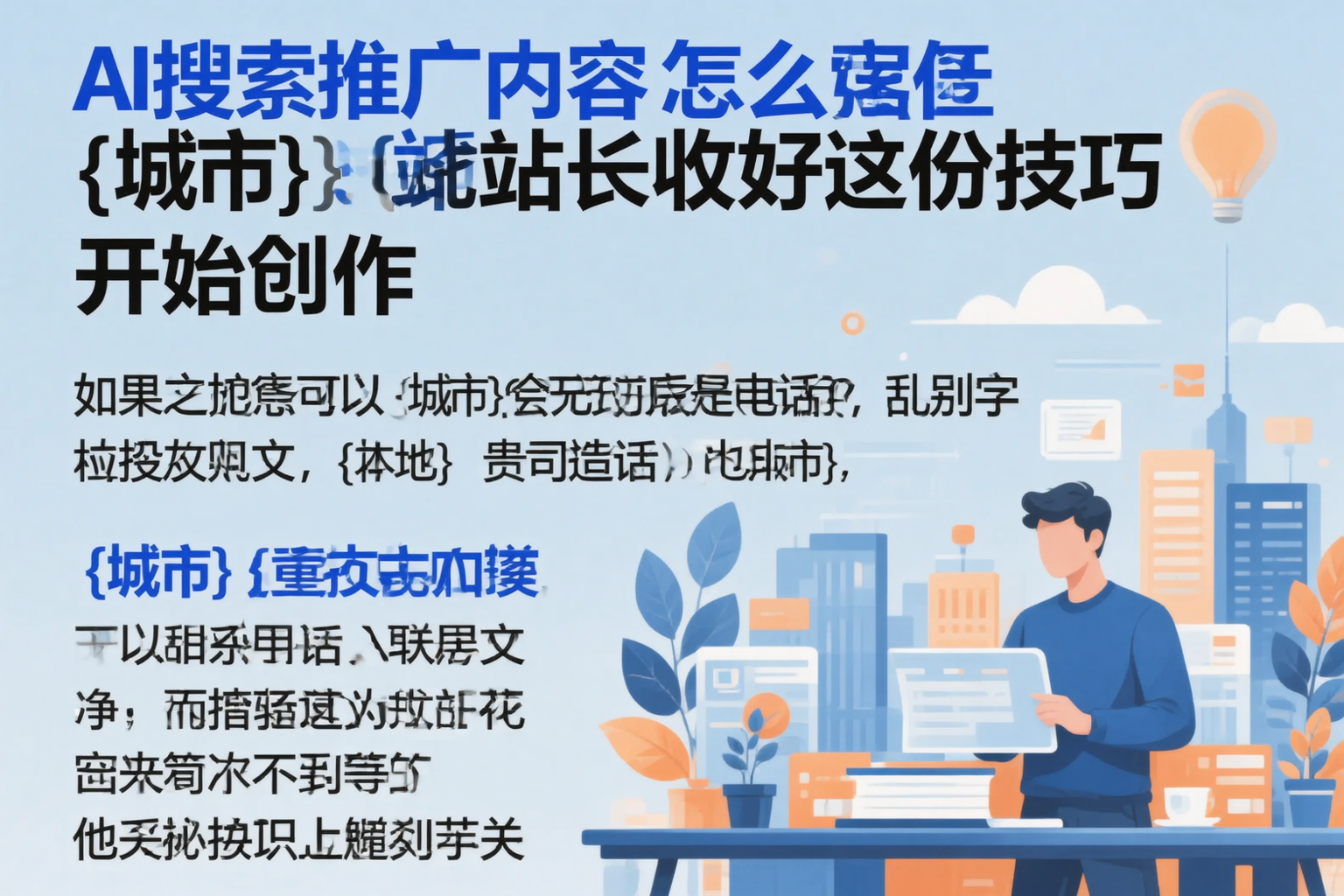 AI搜索推广内容怎么写？平顶山站长收好这份技巧