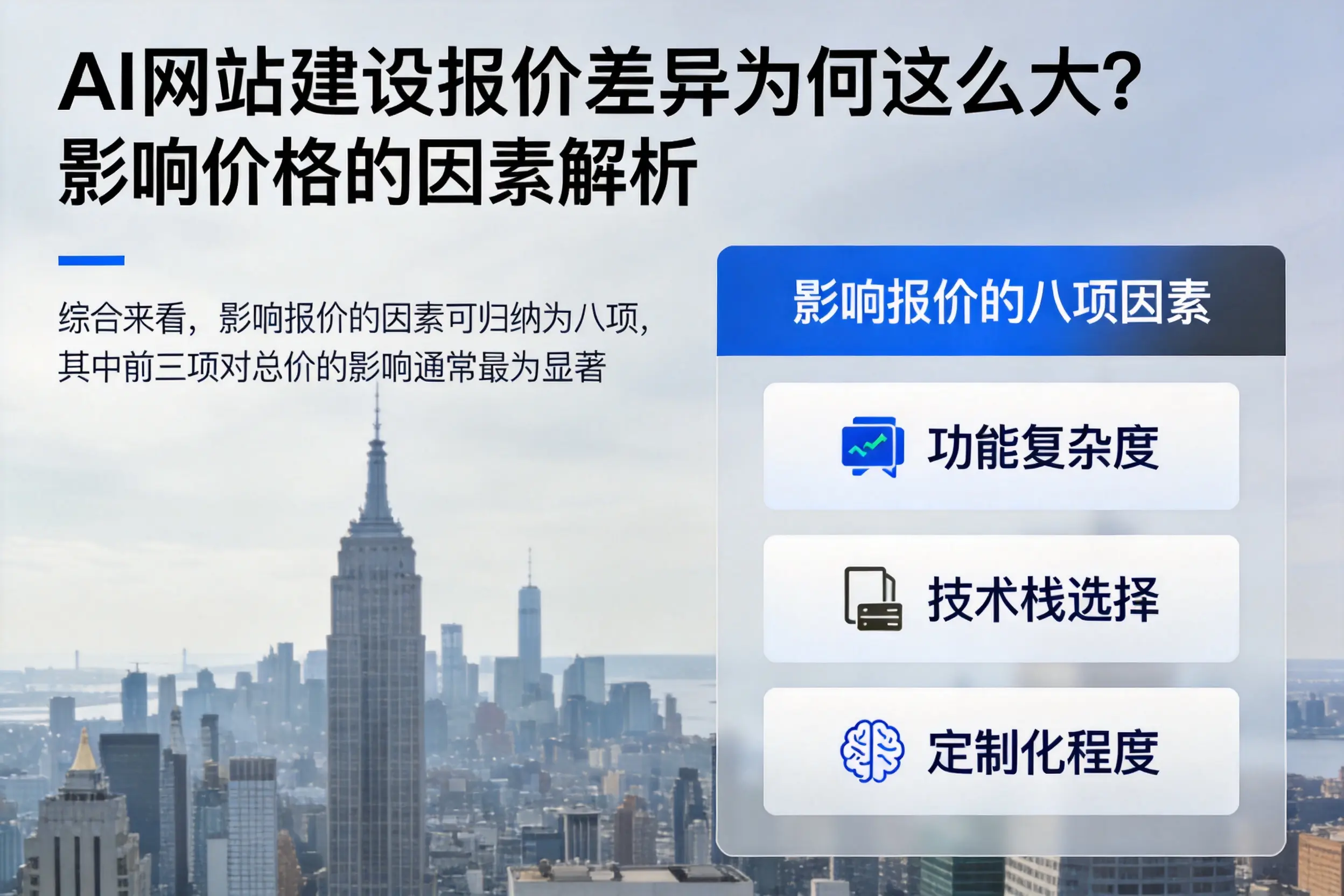 平顶山AI网站建设报价差异为何这么大？影响价格的因素解析