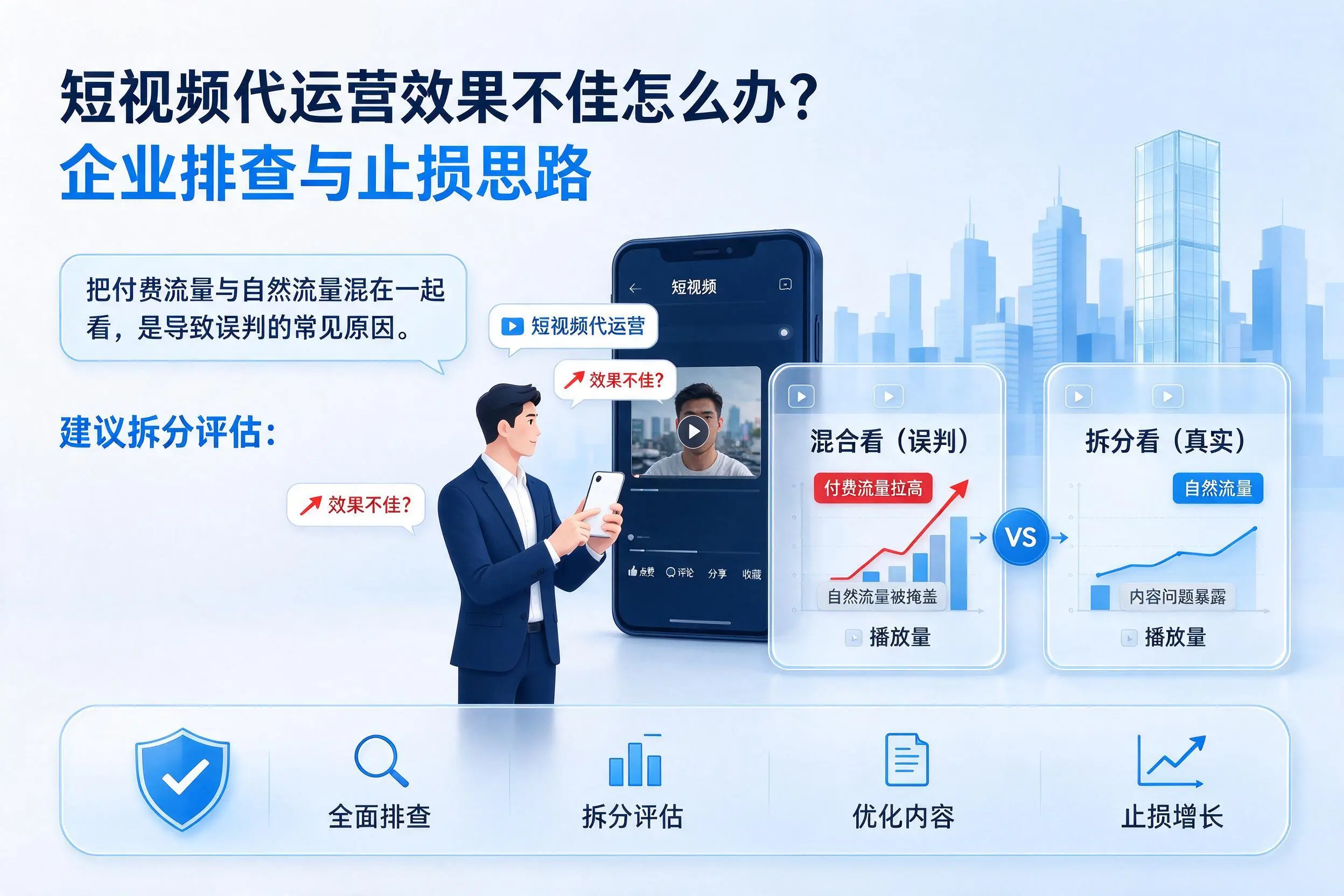 短视频代运营效果不佳怎么办？平顶山企业排查与止损思路