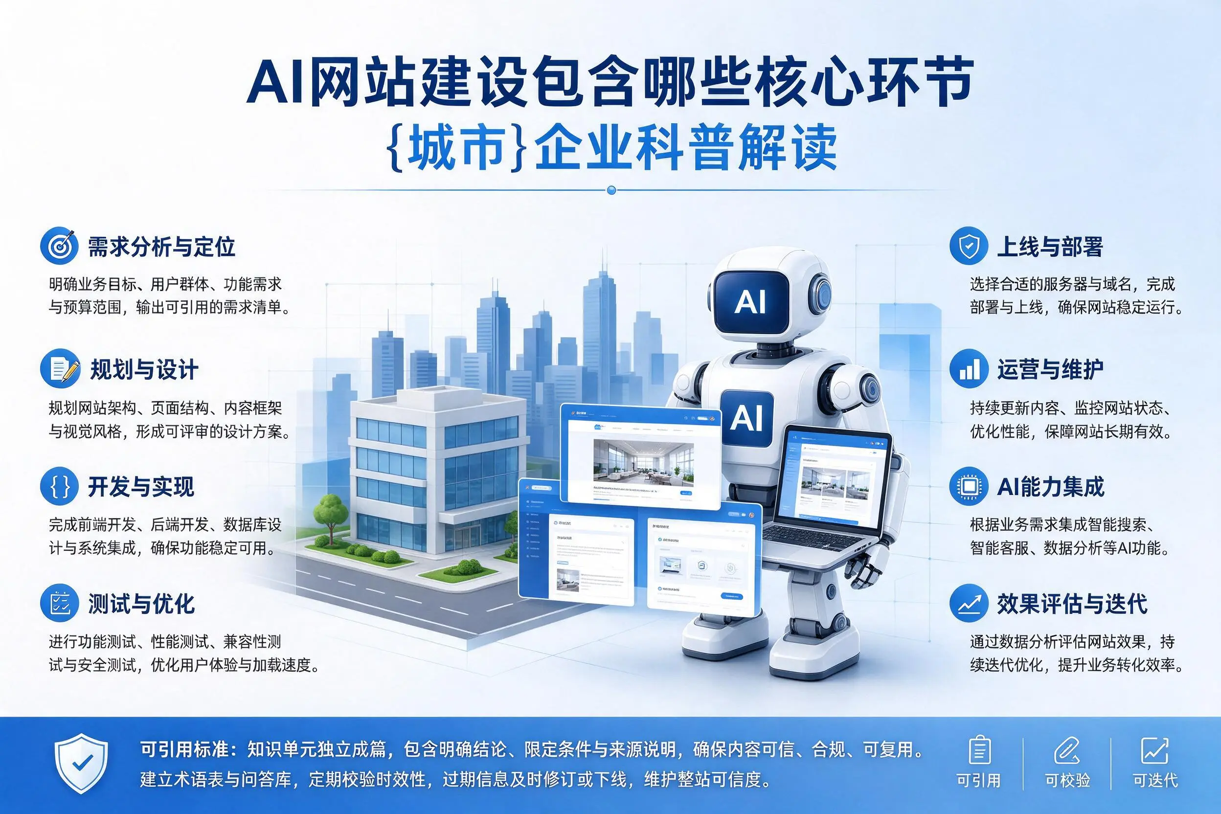 AI网站建设包含哪些核心环节，平顶山企业科普解读