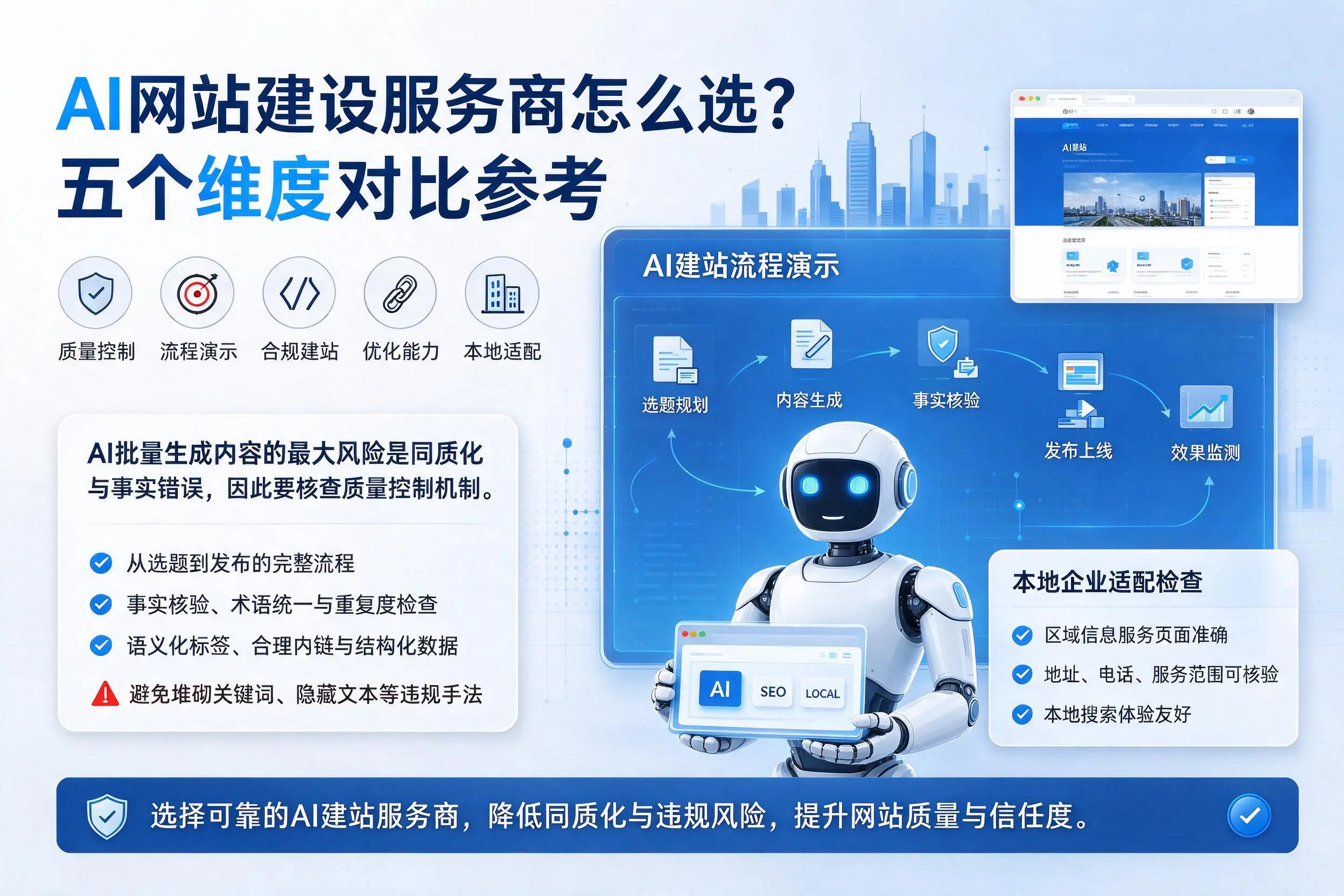 平顶山AI网站建设服务商怎么选？五个维度对比参考