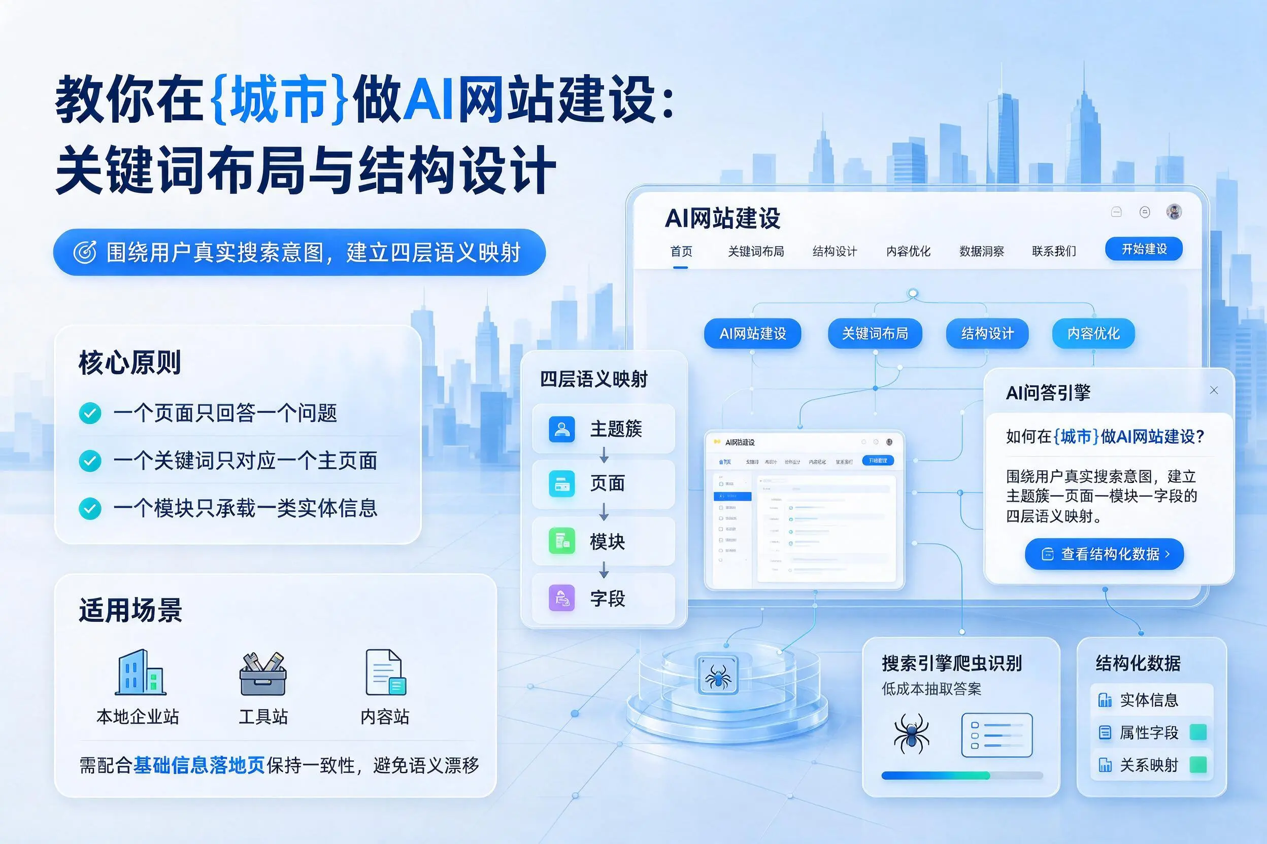 教你在平顶山做AI网站建设：关键词布局与结构设计